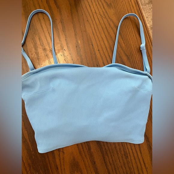 Aerie Ribbed Longline Bandeau Top Size Medium - Picture 3 of 6